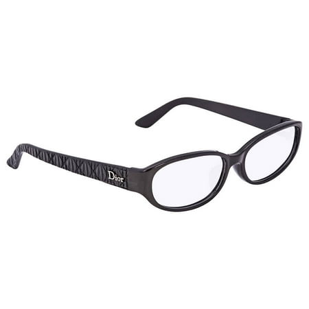 DIOR Shiny Black Matte Ladies Oval Eyeglasses CD7069J0BIL54