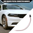thumbnail image 3 of Unique Bargains Car Side Marker Pigtail Connector Harness for Dodge Charger 2015-2022 Durable Plastic Black Red, 3 of 6
