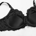 thumbnail image 4 of AJGRHE Women Support BraDouble Lace Lingerie Bra for Plus Size Comfort and Support 90D Black, 4 of 5
