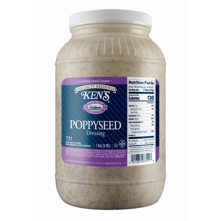 Ken's Steak House Poppyseed Dressing | Kosher | Gluten Free | 1 Gallon