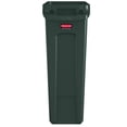 thumbnail image 2 of Bote de basura Rubbermaid Commercial Slim Jim, 23 L, verde (paquete de 4), 2 of 6