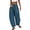 Dark Blue, variant on Womens Baggy Barrel Pants Wide Leg Lounge Drawstring Sweatpants with Pockets