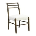 thumbnail image 5 of Christopher Knight Home Farmhouse Upholstered Dining Chairs with Ladder Back, Solid Wood Frame, Beige, Set of 2, 5 of 13