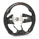 thumbnail image 5 of Volante deportivo de carreras empuñaduras de mano para volante de coche fibra de carbono de cuero perforado brillante para ANGGREK Otros, 5 of 8
