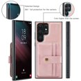 thumbnail image 3 of SaniMore Detachable Wallet for Samsung Galaxy S22 Ultra Case, Powerful Magnetic PU Leather 2-in-1 Functional RFID Blocking Cover with Card Slot Shockproof Protective Shell for S22 Ultra, Pink, 3 of 7