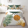 thumbnail image 2 of Manfei Vintage Moon Print Twin Bedding Sets 7-Piece, Leaf Plant Botanical Bedding Comforter Set, Retro Minimalism Reversible Sheet Sets, Super Cozy Room Decor, 2 of 7