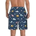 thumbnail image 3 of Naloa Modern Modern Excavator Men's Beach Shorts, Surfing shorts, Swim trunks, Quick Dry Swim Trunks for Surfing Beach Fun - Medium, 3 of 9