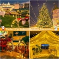 thumbnail image 4 of BN-LINK 2 Pack 99FT 300 LED String Lights, Plug-in Outdoor/Indoor Christmas Tree Lights with 8 Modes, Waterproof String Lights for House Yard, Patio & Xmas Decorations(Warm White), 4 of 6