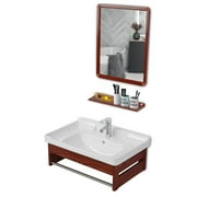 PhoneSoap 24-Inch Wall-Mounted Bathroom Space Aluminum Bathroom Cabinet Combination
