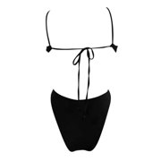 Women's Sexy Cut Out Backless Monokini Swimsuit - Adjustable Spaghetti Straps, Polyester, S-XL