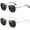 Black+golden, variant on 2 pack Hexagonal Polarized Sunglasses Men Women Vintage Metal Frame Retro Shade Glasses-USA