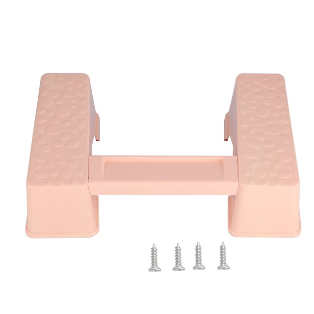 Taburete multifuncional para asiento de inodoro, innovador, antideslizante, resistente, con soporte de carga, para baño, hogar, color rosa