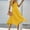 Yellow summer dresses, variant on pimelu Dresses for Women Womens Dresses Loose Irregular Pleated Hem Beach Tank Knee-Length Dress Summer Fashion Solid Sleeveless Crewneck Ladies Midi Sun Dress