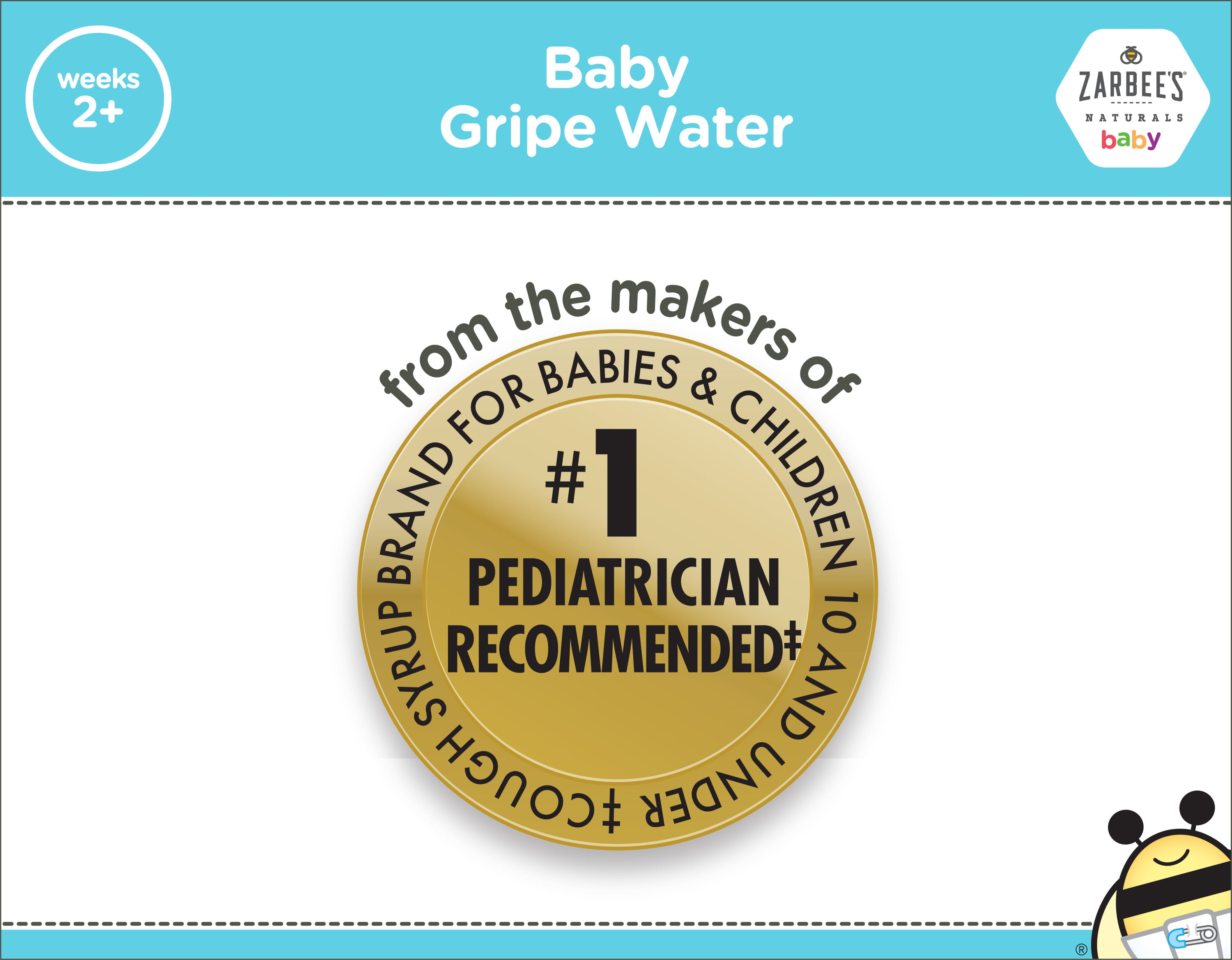 Zarbee's Naturals Baby Gripe Water with Ginger, Fennel, Chamomile