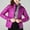 Purple, variant on Women's Short Thin And Thick Korean White Down Padded Jacket Petite for Women with Hood Olive Coat Women Large Womens Womens Coats Winter Womens Small Jacket Three Quarter Length Coat Jacket for Women