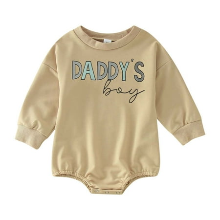 

Boys Girls Long Sleeve Letter Prints Pullover Romper Sweatshirt Bodysuits Toddler Halloween Tops Infant Halloween Costume Toddler Pumpkin Sweater