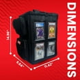thumbnail image 4 of EVORETRO Sac de Collection Premium avec Fenêtre – Étui de Rangement de Voyage Protecteur pour Objets de Collection de Jeux de Cartes à Collectionner, Sac de Transport Durable, Magic The Gathering, Cartes Yu-Gi-Oh! (1 Paquet), 4 of 5