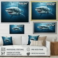 thumbnail image 4 of Designart "Mysterious Blue Ghost Of The Sea II" Shark Canvas Prints, 4 of 7