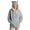 Gray, variant on Women's Hooded Sweatshirt Casual Loose Long Sleeve Stylish Comfortable Soft Fabric Perfect for Daily School Party Streetwear Fashion White XXL