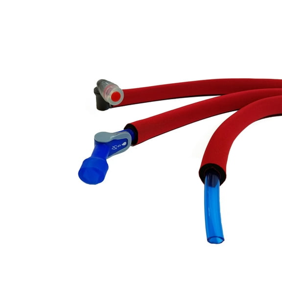 Hydration Pack Insulated Drink Tube Hose Cover Sleeve - Red