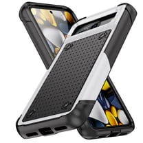 Armor Shockproof Case for Google Pixel 8A, [Military Grade Anti-Drop] Rugged Hybrid Hard PC Soft Silicone Heavy-Duty Tough Durable Slim Fit Lightweight Protective Bumper Phone Case, White
