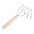thumbnail image 4 of Miangastore Garden Rake with Ergonomic Wood Handle Durable Steel Cultivation Tool for Gardening 1Pc Assorted Color, 4 of 8