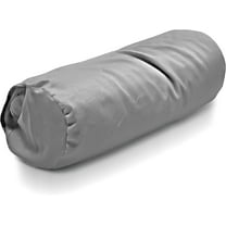 Cotton Fabric 6x16" Neck Roll Pillowcase - Soft Washable Sateen Weave Pillow Cover - Made in USA, Gray