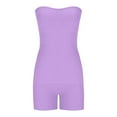 thumbnail image 4 of Xuyuer Women's Solid Strapless Top and Shorts Set - Matching Outfit, Pants for Women, 4 of 6