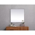 thumbnail image 4 of Metal Frame Square Mirror 24 inch in Brass, 4 of 7