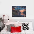thumbnail image 4 of Picia Twilight Canal Reflection Pattern Decorative Picture – Unique Wall Art, Modern Canvas Print for Trendy Interiors (Horizontal), 4 of 6