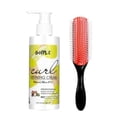 thumbnail image 1 of Crema para definir rizos - Perfección de rizos para cabello ondulado Crema suavizante antiencrespamiento para definir todos los tipos y texturas de rizos naturales con cepillo de 9 filas, 1 of 5