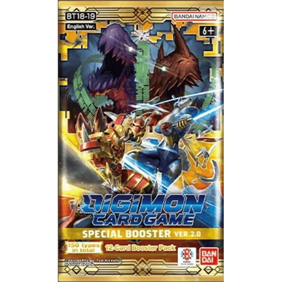 Digimon Release Special Booster Version 2 Booster Pack (ENGLISH, 12 Cards)