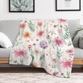 thumbnail image 5 of Floral Colorful Flower Blanket for Bed Throw Blanket for Women, Men And Kids Super Soft Plush Blanket Throw, Print Blanket, Blanket for Kids, 5 of 7