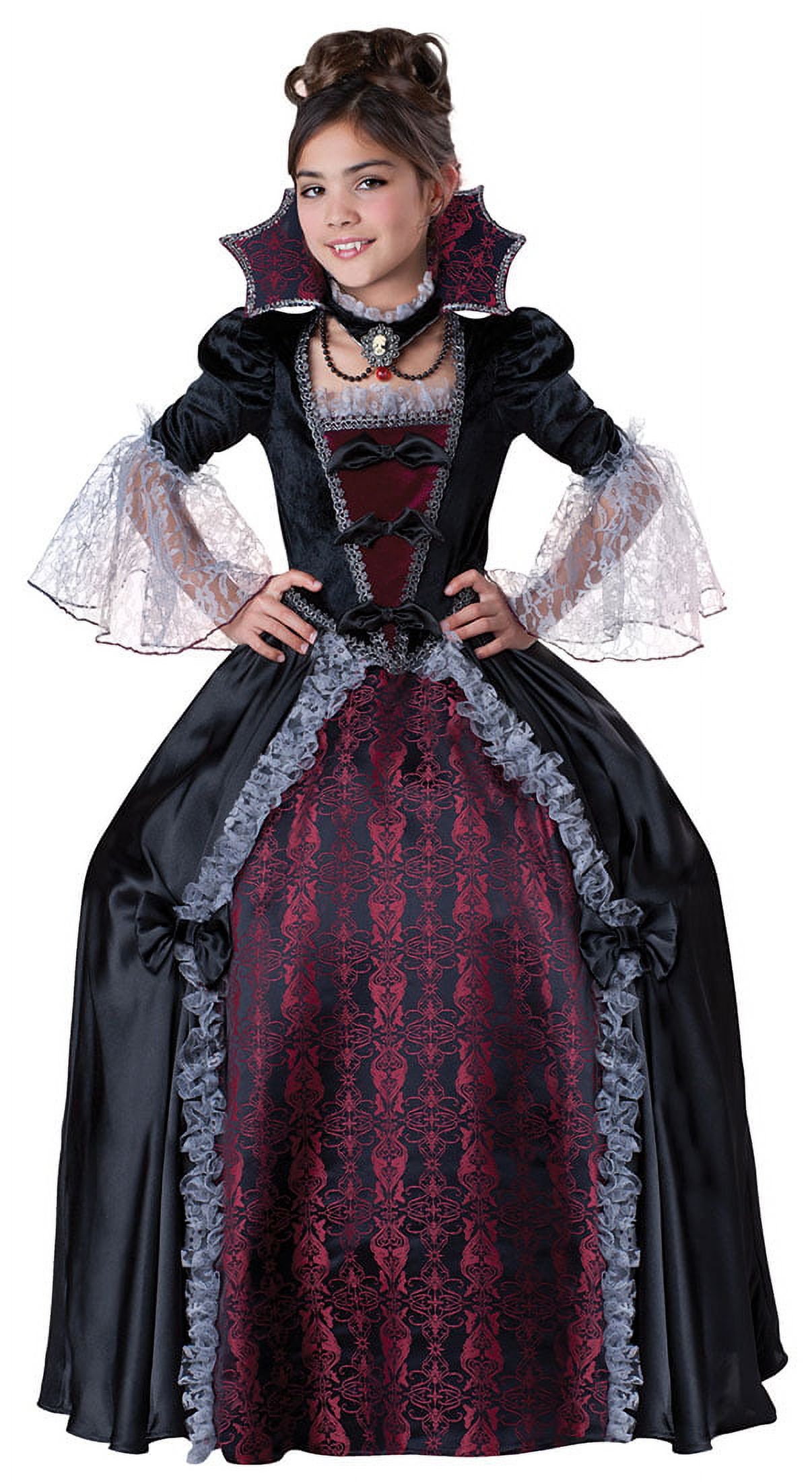 Robe Médiévale Renaissance Pour Fille 12-16 Ans - Costume Gothique Halloween Cosplay Manches Longues