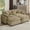 Tan, variant on YWEN 80" Double Chaise Lounge Chair Indoor, Oversized Modular Sectional Sofa with Ottoman, Comfy Cloud Loveseat Couch, Deep Seat Corduroy Sleeper Sofa Bed for Living Room, Bedroom