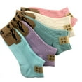 5 Pairs 100 Cotton Socks Women Men Female 1 Set Lot Color Pack Candy Color Ladies Sock Solid