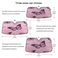 thumbnail image 2 of Foldable Car Windshield Sunshade UV Sun Visor Protector Blocks UV Rays Keeps Vehicle Cool 57x31.5 Inch Pink Sequin Butterfly, 2 of 8