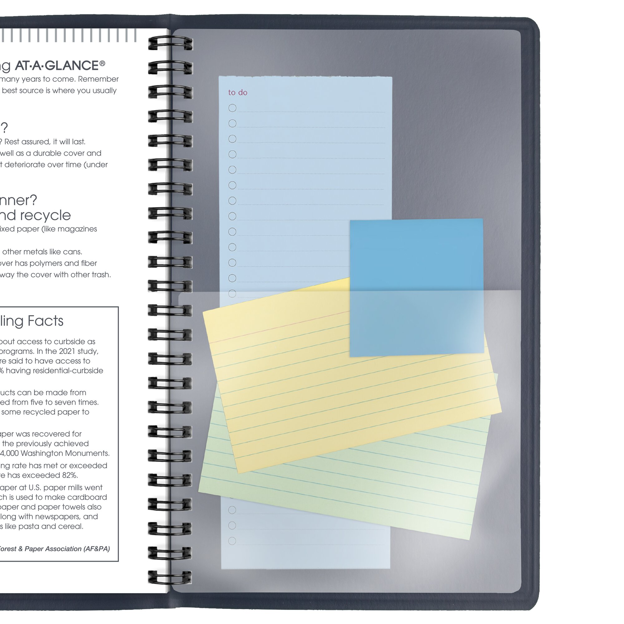 AT-A-GLANCE 2026 Weekly Appointment Book Planner Navy Small 5 x 8 - Weekly