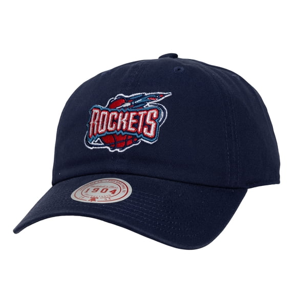 Men's Mitchell & Ness  Navy Houston Rockets Hardwood Classics 1904 Adjustable Hat