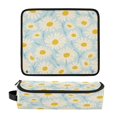 thumbnail image 5 of Hair Tools Storage with Heat Resistant Mat- Light Blue Pattern Printed Curling Iron Travel Bag/Flat Iron Case for Women, 5 of 8