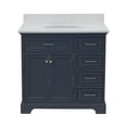 thumbnail image 2 of Aria 36" Bathroom Vanity with Marine Gray Cabinet and Quartz Marble Top, 2 of 5