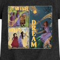 thumbnail image 3 of Disney Wish - Wish Hope Dream Grid - Toddler & Youth Girls Short Sleeve Graphic T-Shirt, 3 of 5