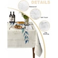 thumbnail image 2 of Blue Teal Eucalyptus Leaves Table Cloth, Watercolor Vintage Botanical Waterproof Tablecloth for Rectangle Tables, Reusable Washable Fabric Table Cover for Restaurant Kitchen Dining Tables 60"x84", 2 of 6