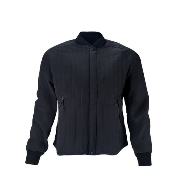 BRANDBLACK Men's Long Sleeve Bomber Jacket, Black, Medium