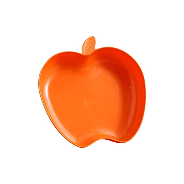 Fesfesfes Assiettes de Souper Réutilisables, Vaisselle pour Repas Intérieurs et Extérieurs, Sorties de Camping avec Base Antidérapante en Silicone de Qualité Alimentaire 3,35 X 3,15 Pouces Orange