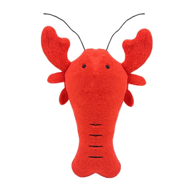 Juguete para masticar perro jinwen chirriante de felpa forma animal Cangrejo rojo