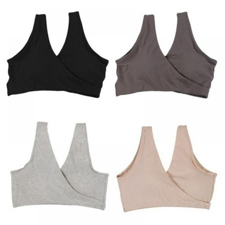 

4Pack Women s Wrap Front Nursing Sleep Bra