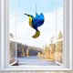 thumbnail image 4 of Colibr铆 Colgante Acr铆lico Colgante Colibr铆 Ventana Adorno Colgante Colibr铆 Sun Catcher Para El Hogar Manchado Jard铆n P谩jaro Decoraci贸n Colgante,Azul, 4 of 7