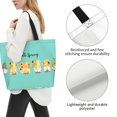 thumbnail image 3 of Fotbe Hello Spring Sunflower Gnomes Bolsa Tote Estética de Lona con Estampado para Mujer - Bolsa Reutilizable de Hombro Casual para Vacaciones, Compras, Trabajo y Gimnasio, 3 of 8