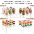 thumbnail image 6 of 16 Pcs Cake Push Pop Containers Set - Clear Push-Up Cake Shooters with Lids & 4mm Heavy-Duty Acrylic Display Stand - Food-Grade Reusable Dessert Holders for Birthday, Wedding & Party, 6 of 7